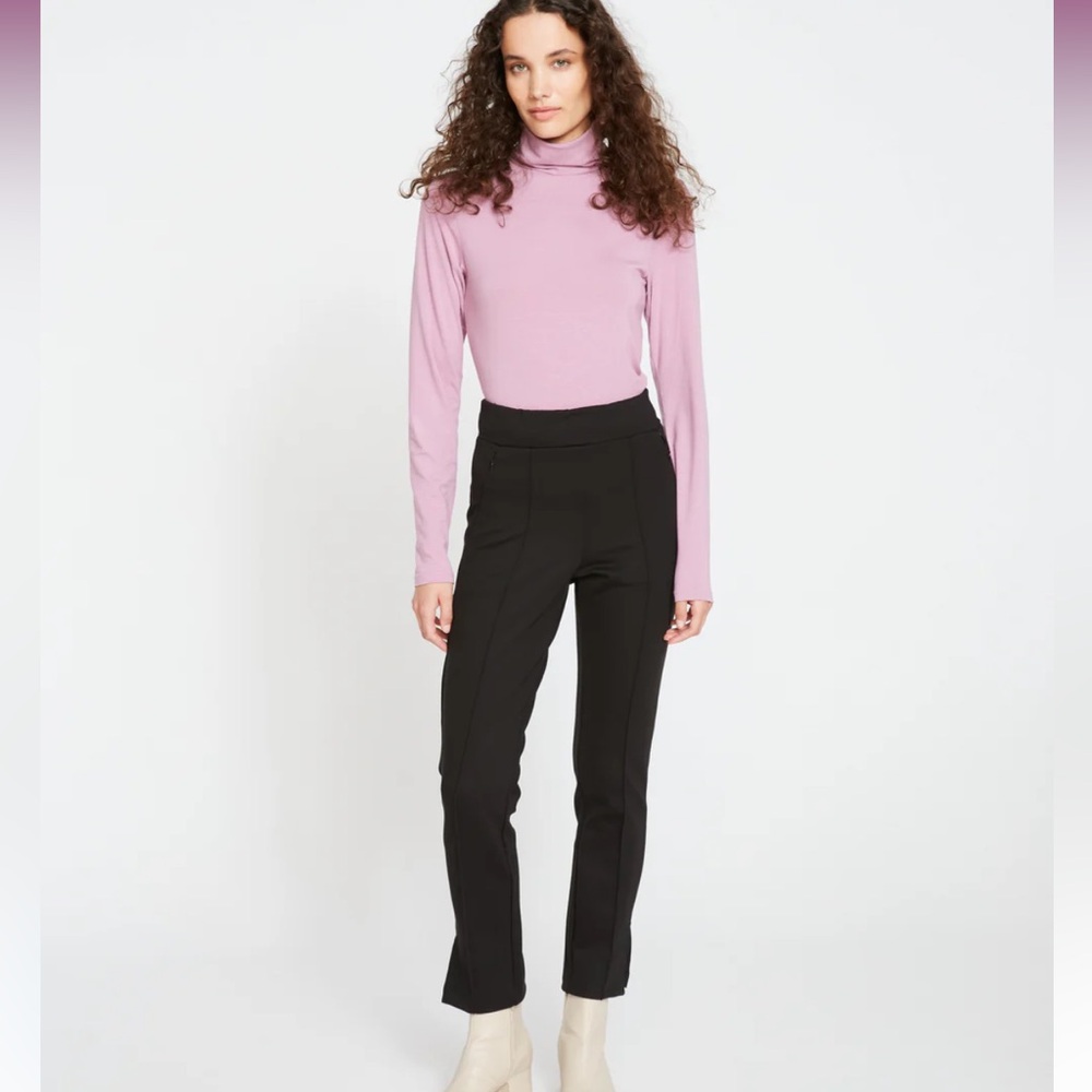 Universal Standard Skinny Pintuck Ponte Pants Navy Blue
